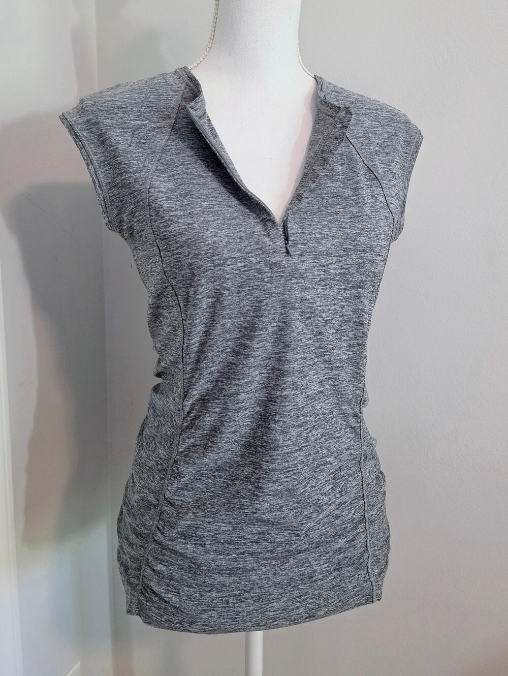 Athleta Pacifica UPF Contoured Heather Gray Swim Tank - Small